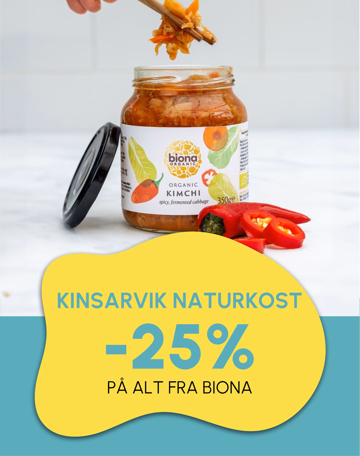 25% på alt fra Biona