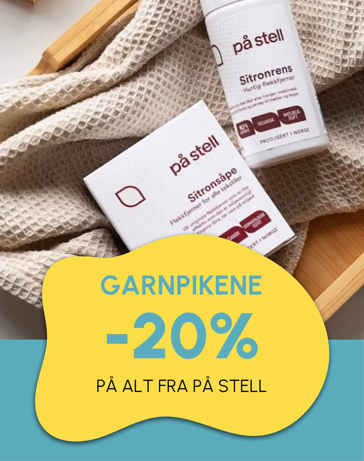 20% på alt fra På Stell