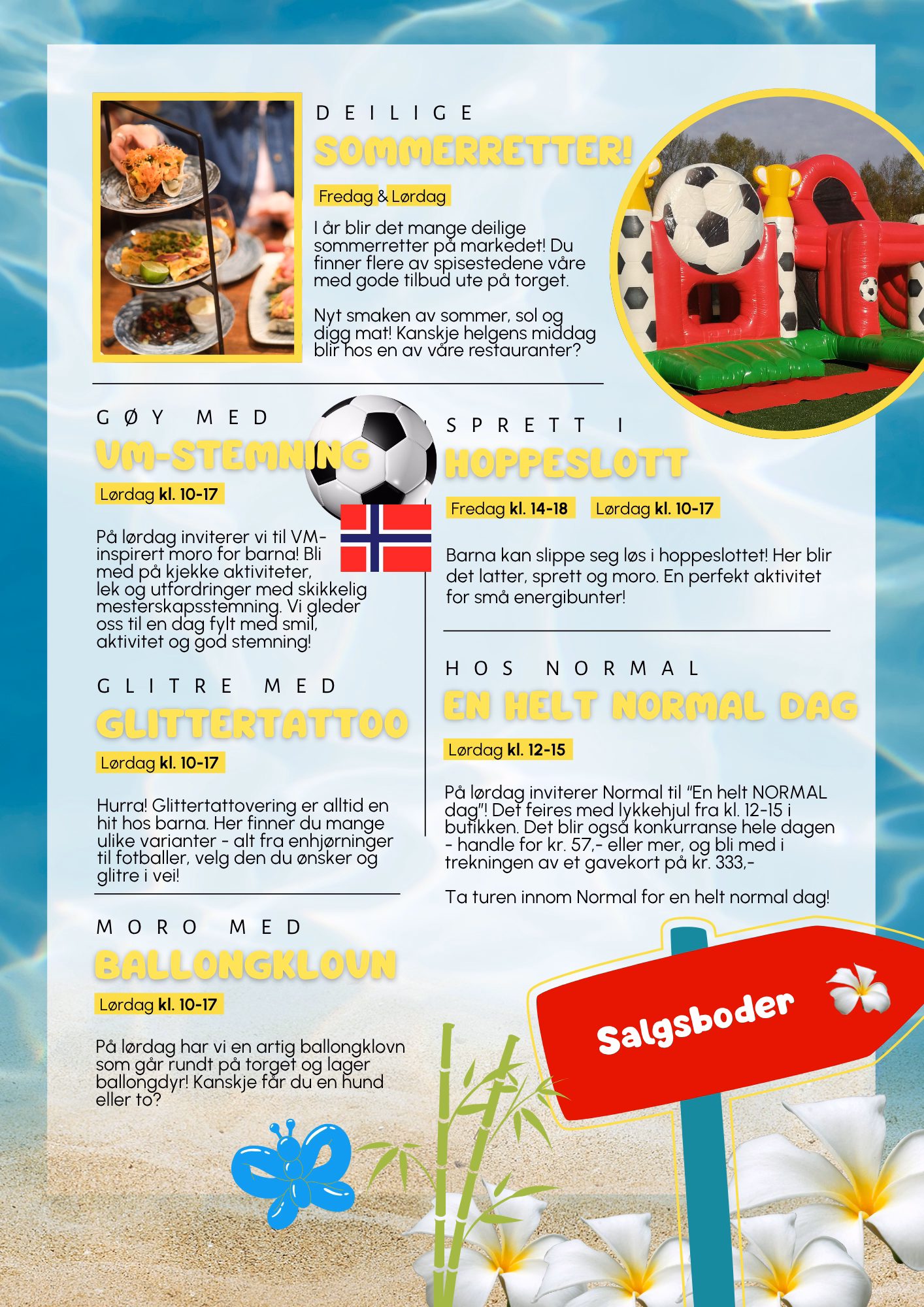 Aktiviteter - Sommermarked 2026