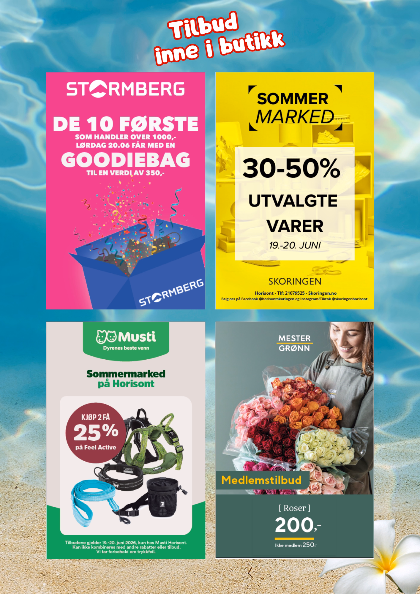Tilbud inne i butikk - Sommermarked 2026