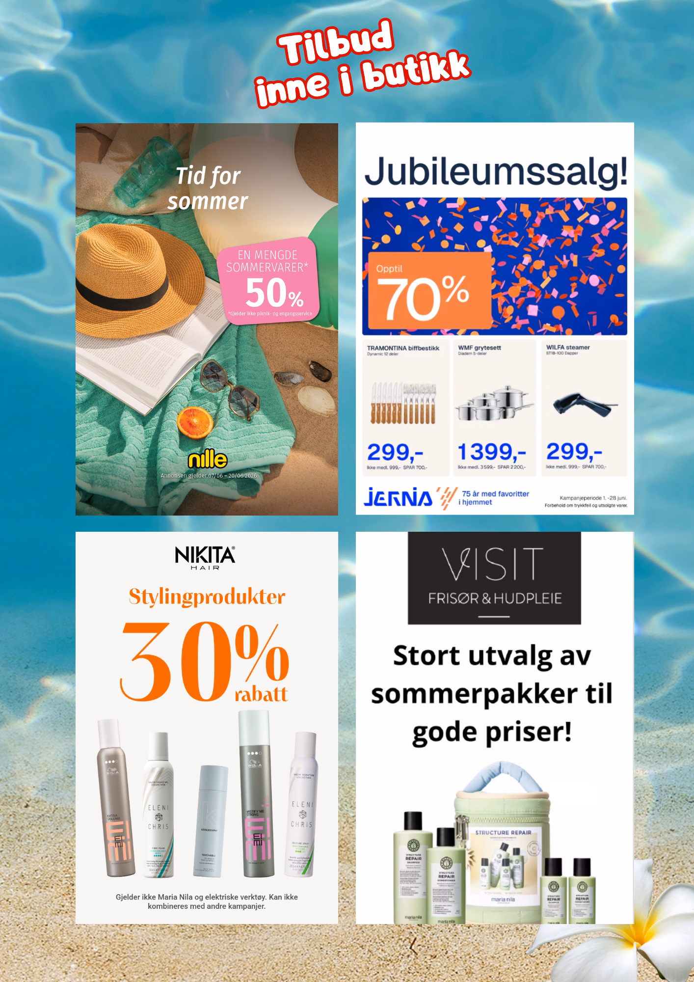 Tilbud inne i butikk - Sommermarked 2026